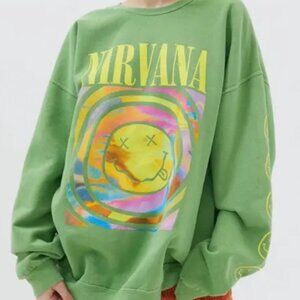 Urban outfitters Nirvana green sweatshirt